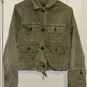 LEVI’s Olive Green Utility Button-Up Jacket Womens Medium